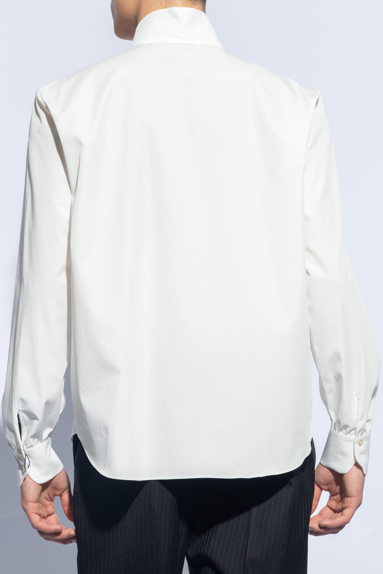 Weiss Shirt with standing collar Saint Laurent Vitkac Germany